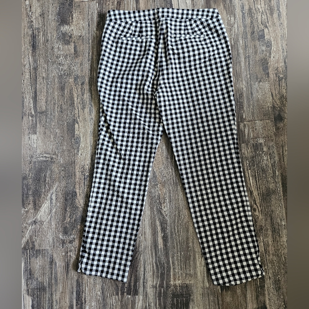 Talbots Black And White Gingham Patterned Chatham… - image 6